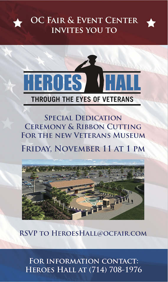 Heroes Hall Dedication and Ribbon Cutting – City of Costa Mesa News