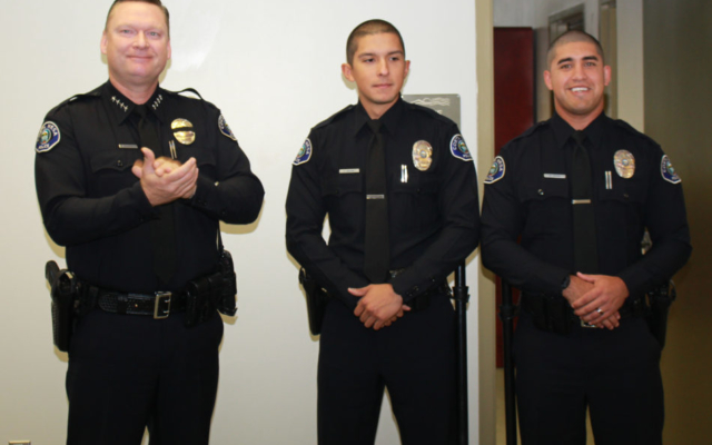 Four new officers welcomed to Costa Mesa Police Department at Monday ...