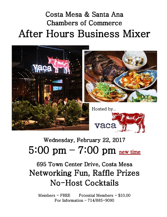 After Hours Business Mixer – City of Costa Mesa News